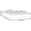 Box Spring Lova be čiužinio Rožinė 140x220 cm aksomas