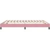Box Spring Lova be čiužinio Rožinė 180x220 cm aksomas