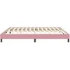 Box Spring Lova be čiužinio Rožinė 200x210 cm aksomas