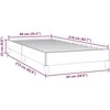 Box Spring Lova be čiužinio Rožinė 90x210 cm aksomas