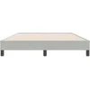 Box Spring Lova be čiužinio Šviesiai pilka 160x220 cm aksomas