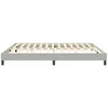 Box Spring Lova be čiužinio Šviesiai pilka 200x210 cm aksomas