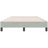 Box Spring Lova be čiužinio Šviesiai pilka 120x220 cm aksomas