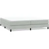 Box Spring Lova be čiužinio Šviesiai pilka 200x220 cm aksomas