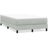 Box Spring Lova be čiužinio Šviesiai pilka 120x220 cm aksomas