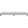 Box Spring Lova be čiužinio Šviesiai pilka 160x220 cm aksomas