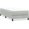 Box Spring Lova be čiužinio Šviesiai pilka 80x210 cm aksomas