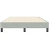Box Spring Lova be čiužinio Šviesiai pilka 120x210 cm aksomas