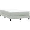 Box Spring Lova be čiužinio Šviesiai pilka 120x210 cm aksomas