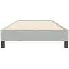 Box Spring Lova be čiužinio Šviesiai pilka 100x220 cm aksomas