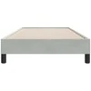 Box Spring Lova be čiužinio Šviesiai pilka 90x210 cm aksomas