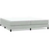 Box Spring Lova be čiužinio Šviesiai pilka 200x210 cm aksomas