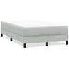 Box Spring Lova be čiužinio Šviesiai pilka 120x210 cm aksomas