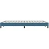 Box Spring Lova be čiužinio Tamsiai mėlyna 140x220 cm aksomas
