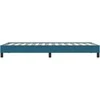 Box Spring Lova be čiužinio Tamsiai mėlyna 100x210 cm aksomas