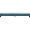 Box Spring Lova be čiužinio Tamsiai mėlyna 80x210 cm aksomas