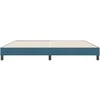 Box Spring Lova be čiužinio Tamsiai mėlyna 180x220 cm aksomas