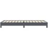 Box Spring Lova be čiužinio Tamsiai pilka 100x220 cm aksomas