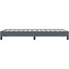 Box Spring Lova be čiužinio Tamsiai pilka 100x210 cm aksomas