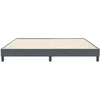 Box Spring Lova be čiužinio Tamsiai pilka 200x210 cm aksomas