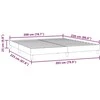 Box Spring Lova be čiužinio Tamsiai žalia 200x210 cm aksomas