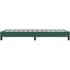 Box Spring Lova be čiužinio Tamsiai žalia 100x210 cm aksomas