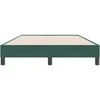 Box Spring Lova be čiužinio Tamsiai žalia 120x220 cm aksomas