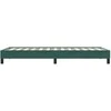 Box Spring Lova be čiužinio Tamsiai žalia 90x210 cm aksomas
