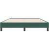 Box Spring Lova be čiužinio Tamsiai žalia 160x220 cm aksomas