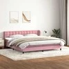 Box Spring Lova su čiužiniais Rožinis 180x210 cm Velvet
