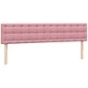 Box Spring Lova su čiužiniais Rožinis 180x210 cm Velvet