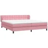 Box Spring Lova su čiužiniais Rožinis 180x210 cm Velvet