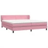 Box Spring Lova su čiužiniais Rožinis 180x210 cm Velvet