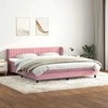 Box Spring Lova su čiužiniais Rožinis 180x210 cm Velvet