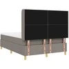 Kiemas lova su LED juostelėmis Tortora 160 x 200 cm audinys