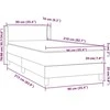 Box Spring Lova su čiužiniu Šviesiai pilka 90x210 cm Velvet
