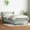 Box Spring Lova su čiužiniu Šviesiai pilka 90x210 cm Velvet