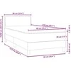 Box Spring Lova su čiužiniu Šviesiai pilka 90x210 cm Velvet