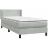 Box Spring Lova su čiužiniu Šviesiai pilka 90x210 cm Velvet