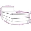 Box Spring Lova su čiužiniu Šviesiai pilka 90x210 cm Velvet
