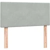 Box Spring Lova su čiužiniu Šviesiai pilka 90x210 cm Velvet