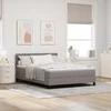 Kiemas lova su galvūgalio Taupe 140 x 200 cm audinys