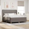 Kiemas lova su galvūgalio Taupe 200 x 180 cm audinys