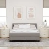 Kiemas lova su pagalve su galvūgalio Taupe 200 x 140 cm audinys