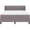 Kiemas lova su pagalve su galvūgalio Taupe 200 x 140 cm audinys