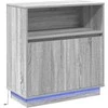 LED Bufetas Pilkas Sonoma 71 x 34,5 x 75 cm Apdirbta mediena