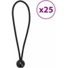 Bungee virvelės su kamuoliukais, 25vnt., 21x0,5cm