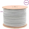 Bungee virvės 10 mm Juoda ir Balta PP ir guma