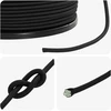 Bungee virvės 4 mm Juoda PP ir guma