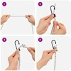 Bungee virvės su kabliukais 10 mm Juoda ir Balta PP ir guma